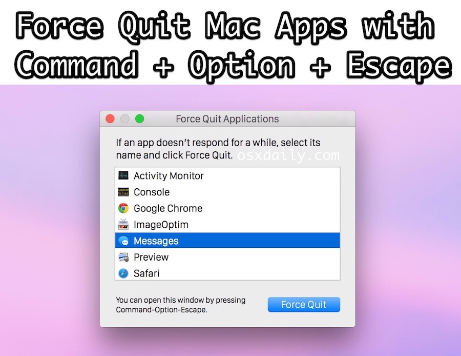 How To Force Kill A Mac App