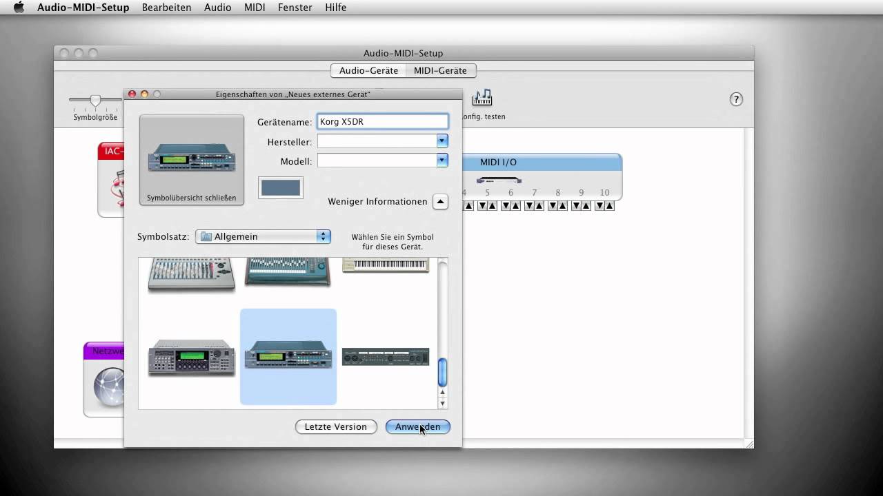 Audio midi setup application mac