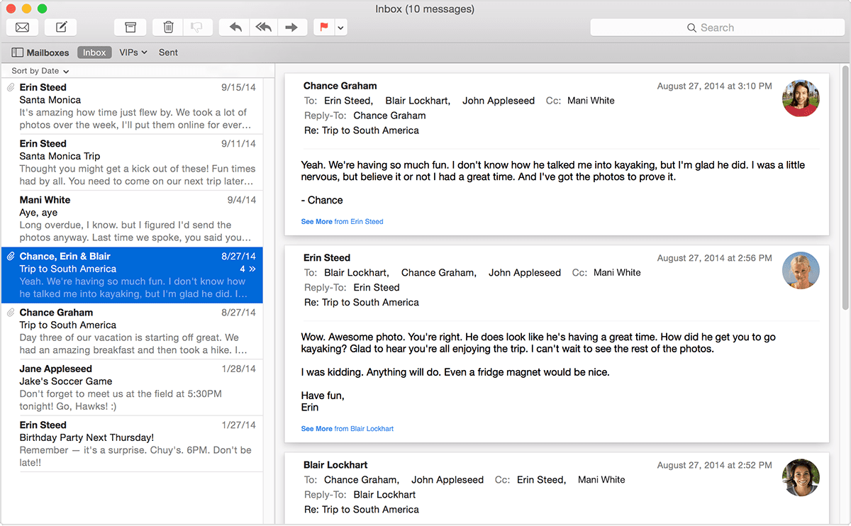 Mac set default email app